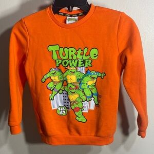 Nickelodeon Orange Turtle Power Kids Sweater
